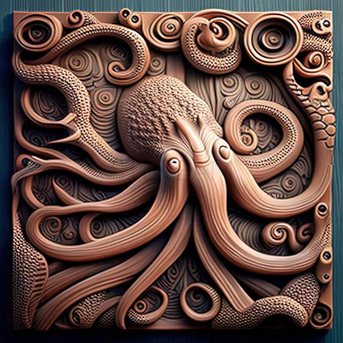 3D model Octopus bimaculoides (STL)